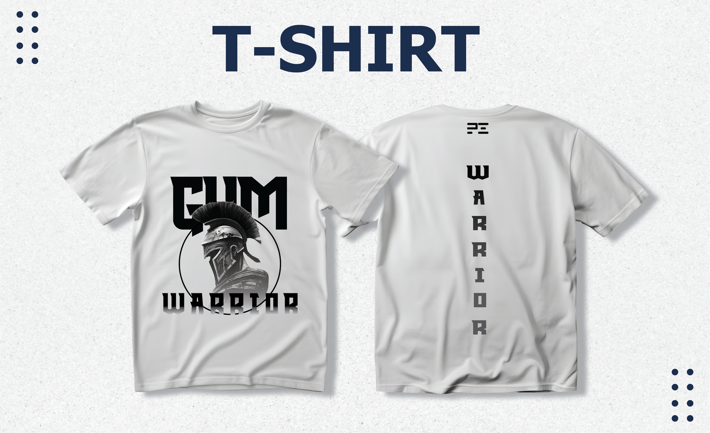 Gym WARRIOR Design, Gym Motivation Men's White