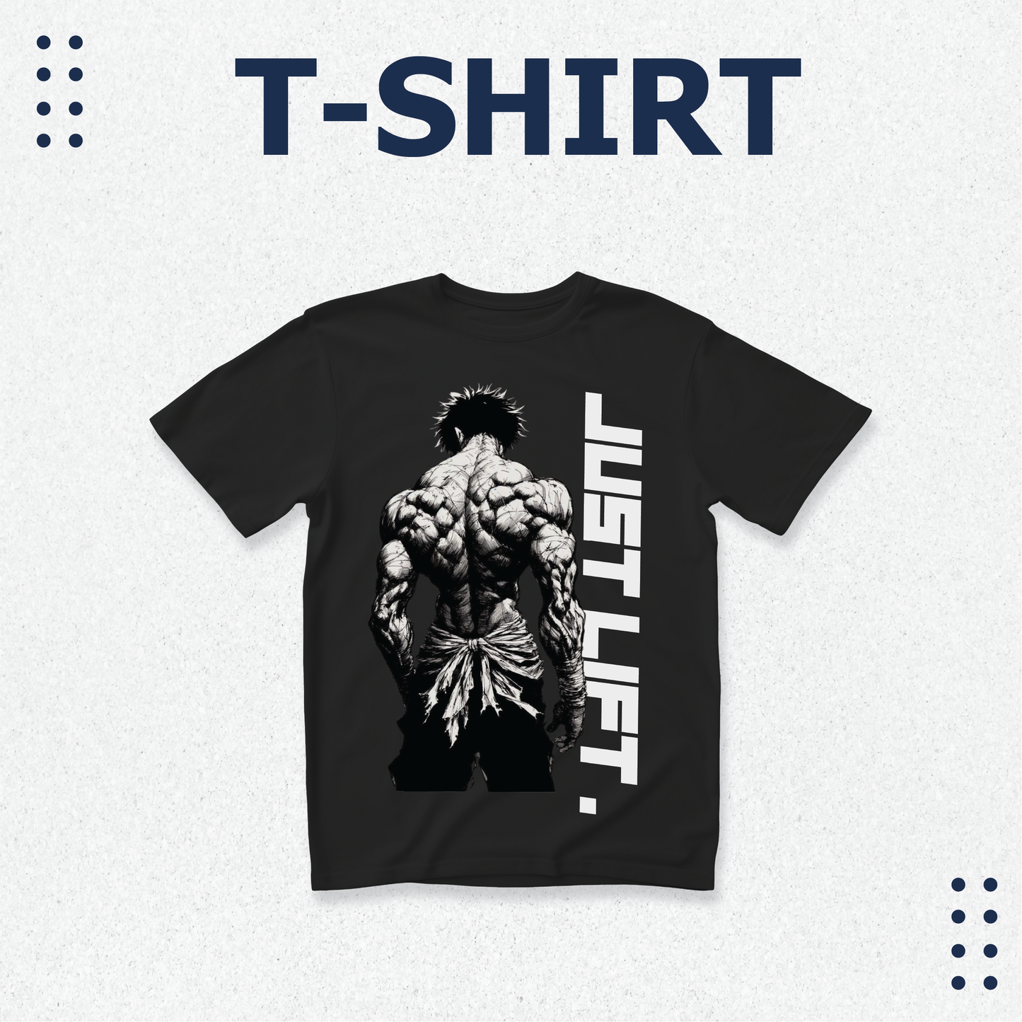 Gym Motivation Design, Just Lift, Men's Black