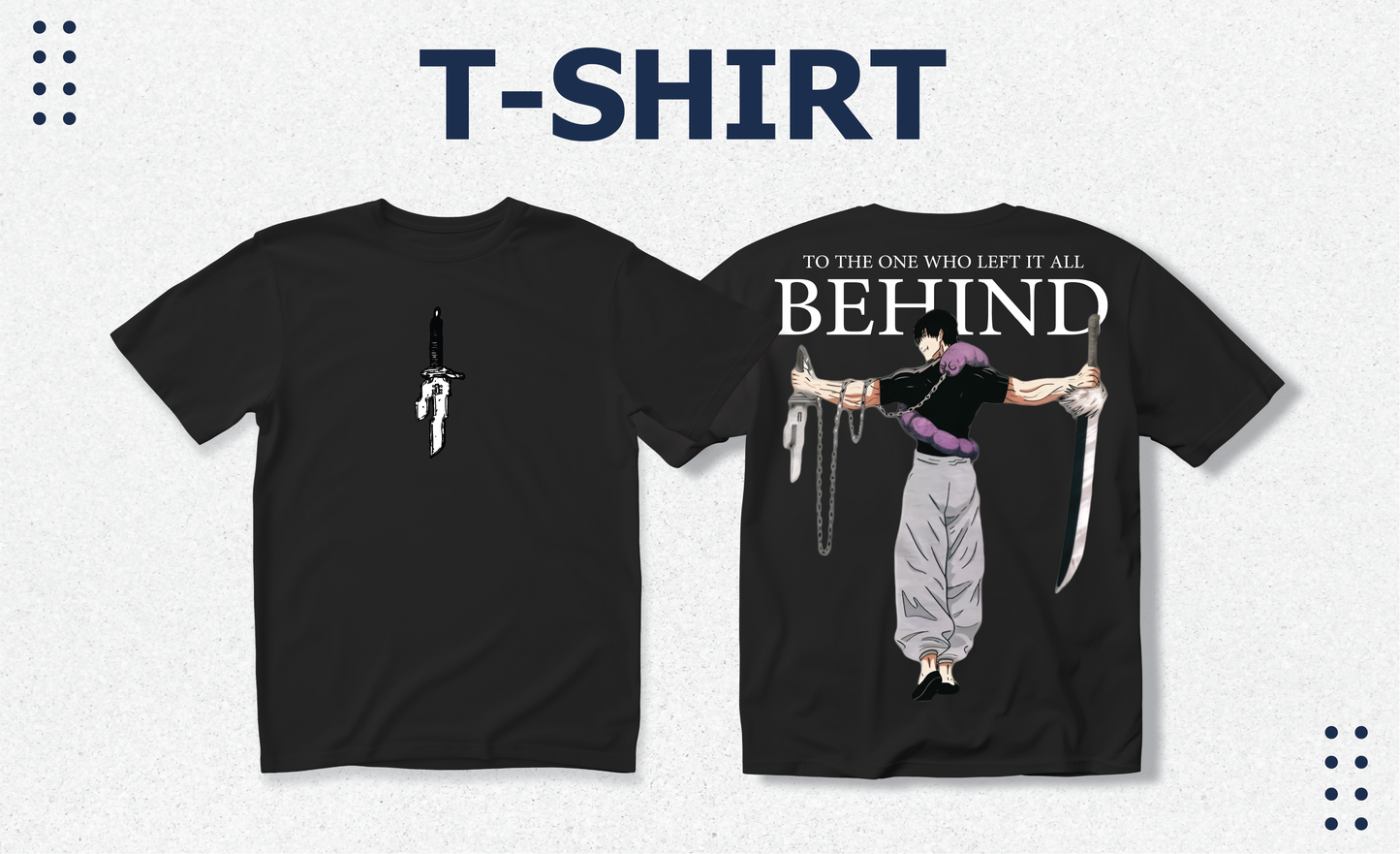 Toji Fushiguro Tshirt, Men's Black
