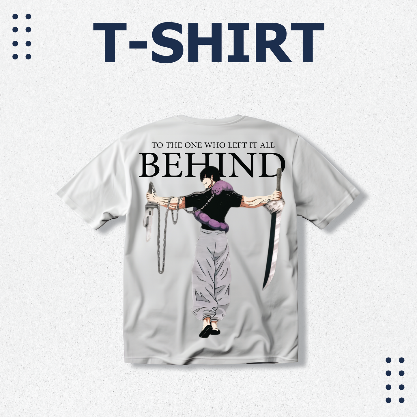 Toji Fushiguro Tshirt, Men's White