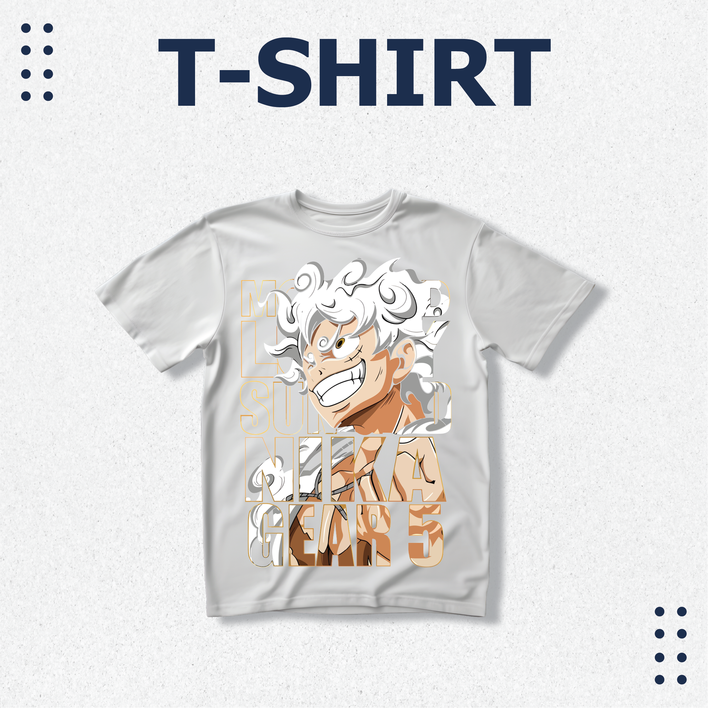 Luffy Gear 5 ONE PIECE T-shirt, Men's White