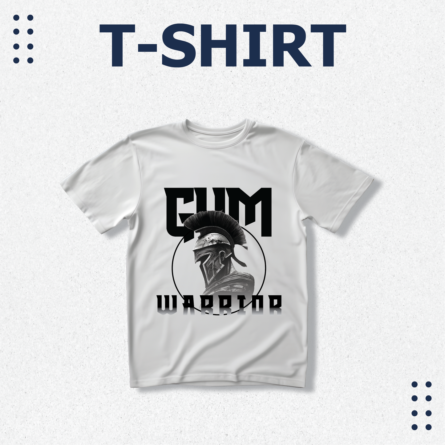 Gym WARRIOR Design, Gym Motivation Men's White