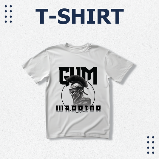 Gym WARRIOR Design, Gym Motivation Men's White