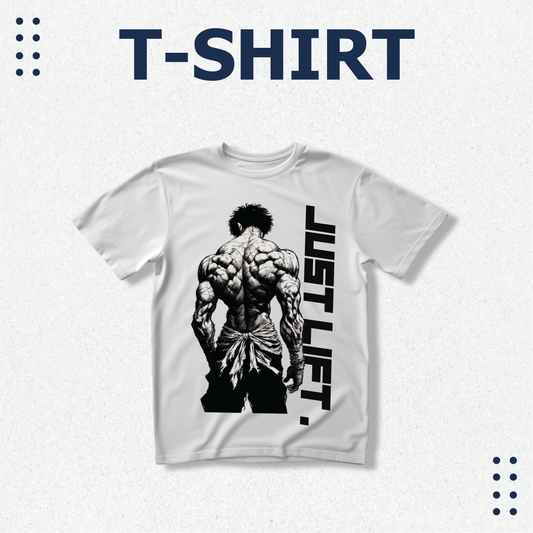 Gym Motivation Design, Just Lift, Men's White