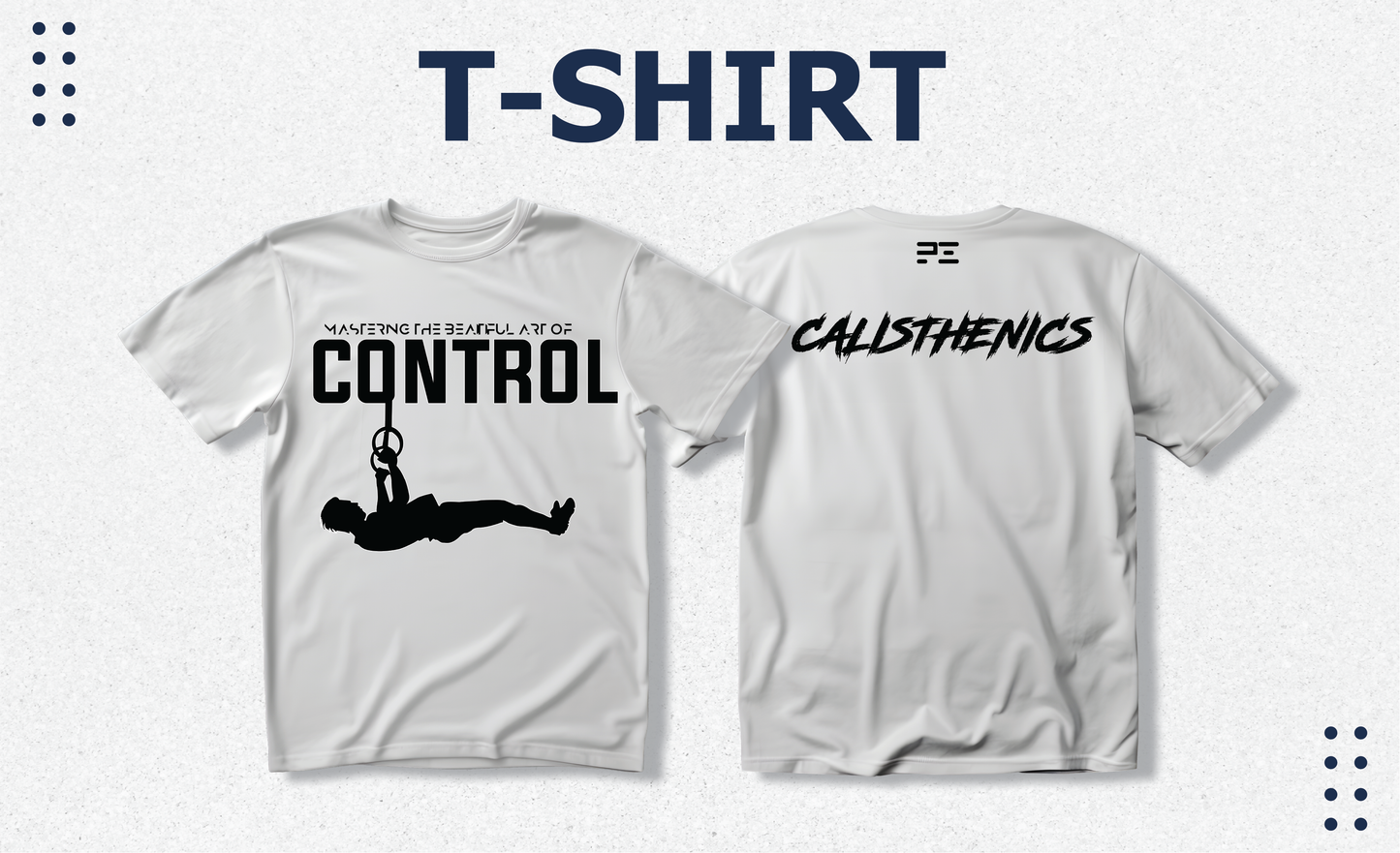 Calisthenics T-shirt Design, Men's White
