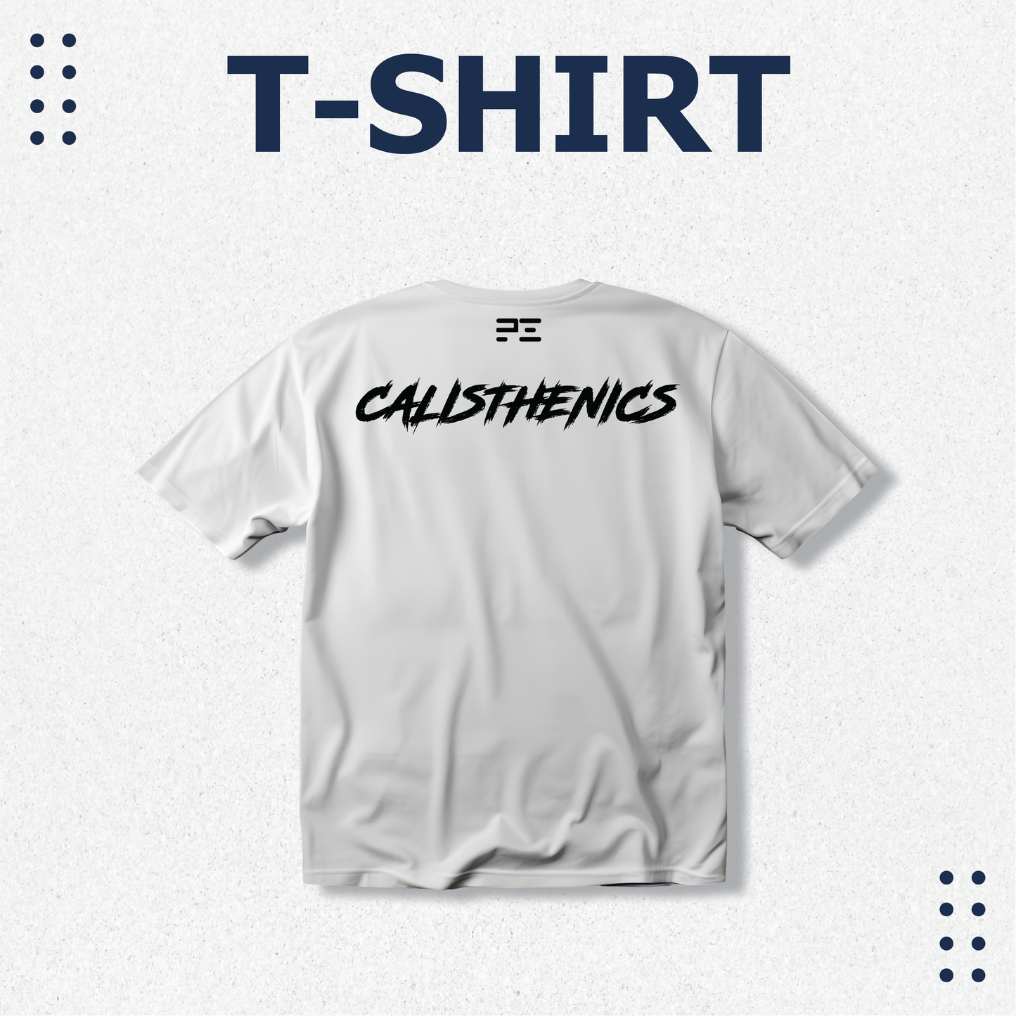 Calisthenics T-shirt Design, Men's White